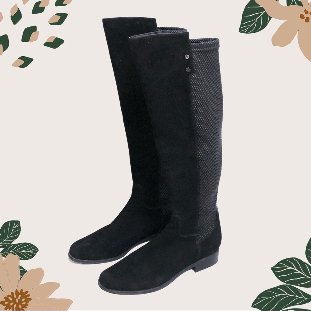 Blondo Knee-High Suede/Leather Boots - Size 9.5
